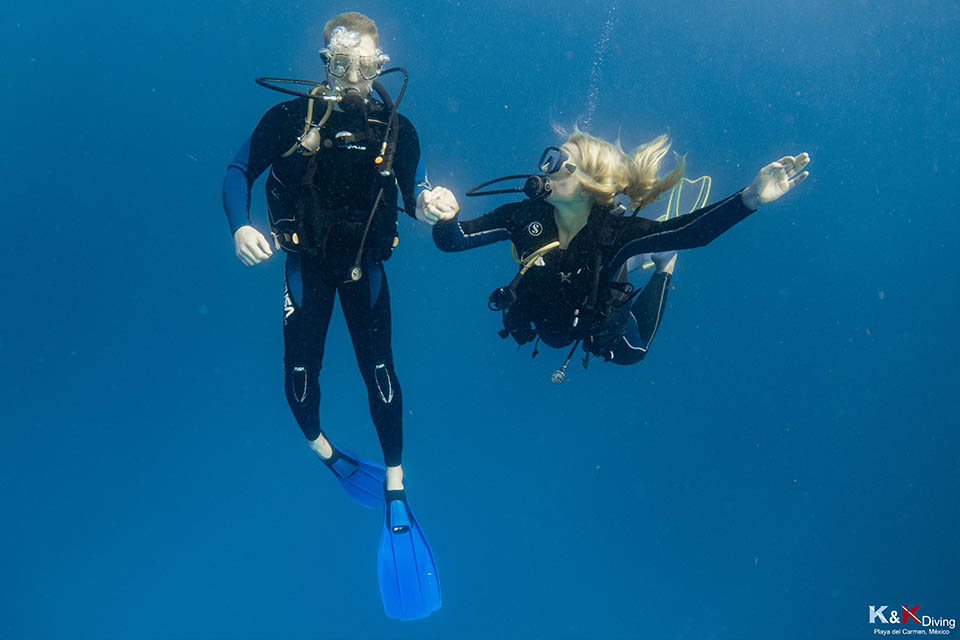 Baptême de plongée à Playa Del Carmen - K&K Diving